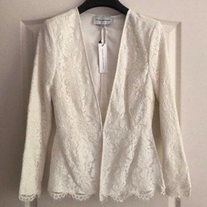NWT Cupcakes & Cashmere Lace Blazer Jacket Size M